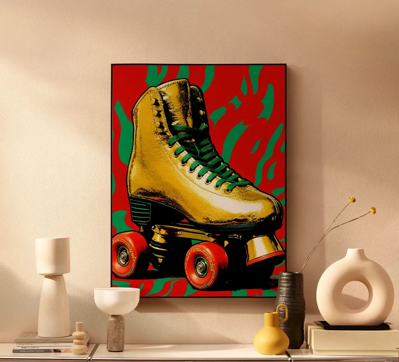 Roller skate - Pop Art acrylic glass by ColorCrash Gallery