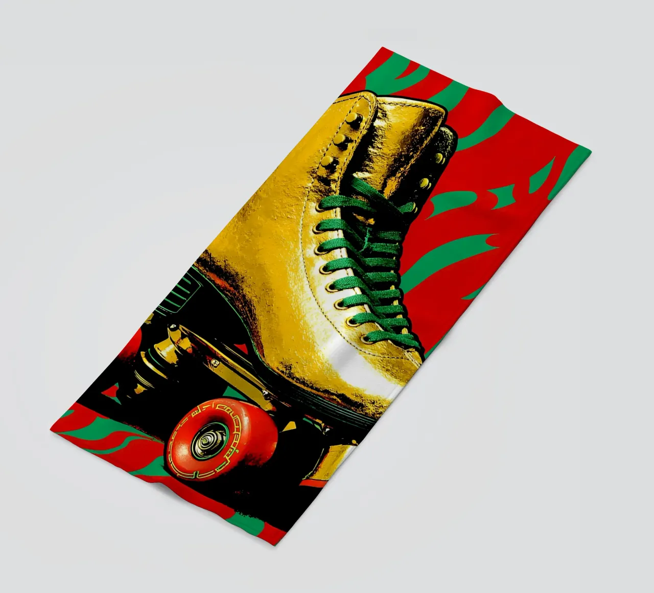 Pattini a rotelle - Pop Art telo mare da ColorCrash Gallery