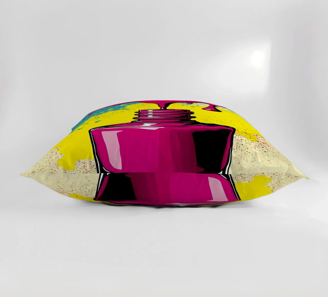 Bottiglia di smalto per unghie - Pop Art cuscino da ColorCrash Gallery