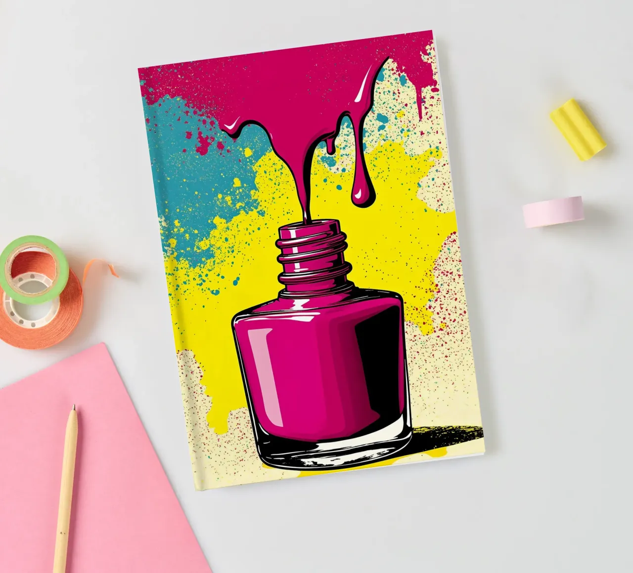 Bottiglia di smalto per unghie - Pop Art diario da ColorCrash Gallery