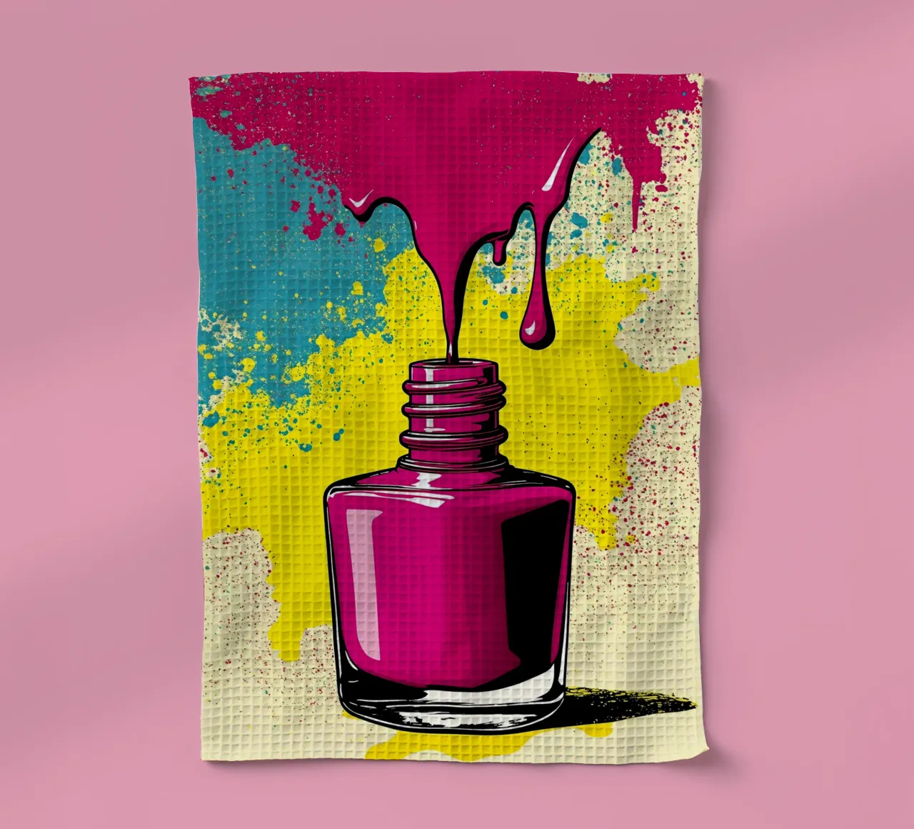 Bottiglia di smalto per unghie - Pop Art canovaccio da cucina da ColorCrash Gallery