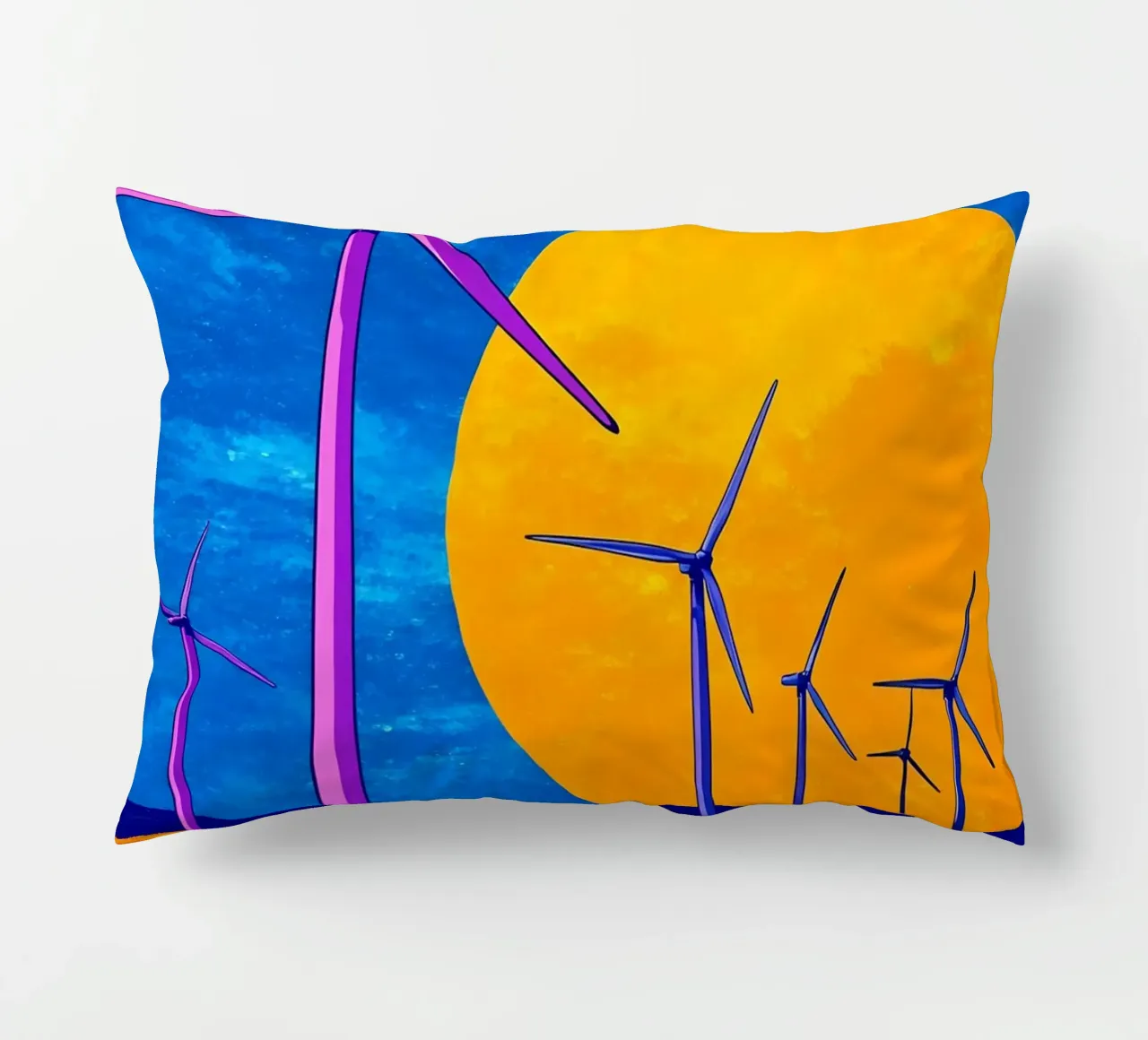 Turbine eoliche - Pop Art cuscino da ColorCrash Gallery