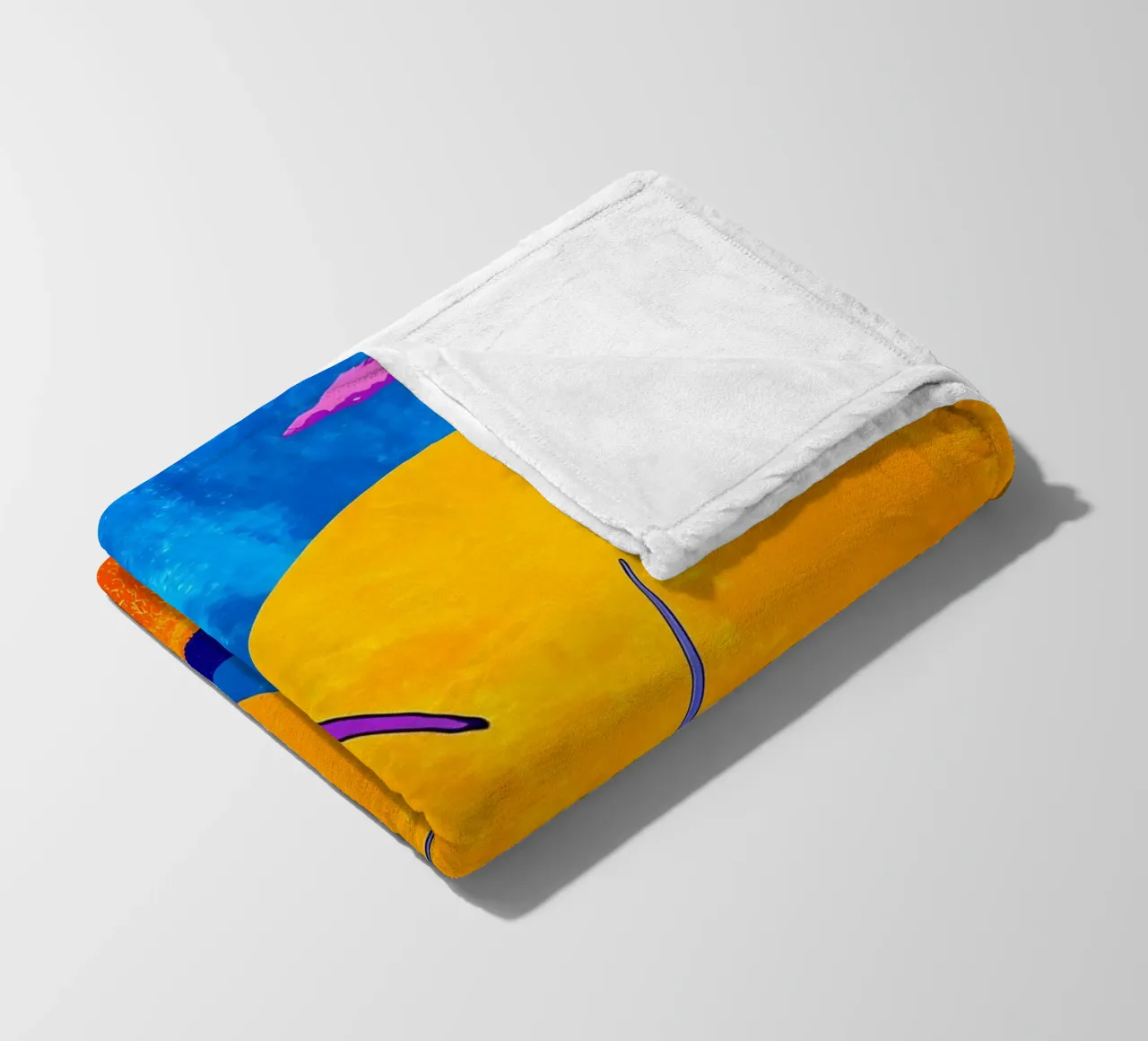 Turbine eoliche - Pop Art coperta in pile da ColorCrash Gallery