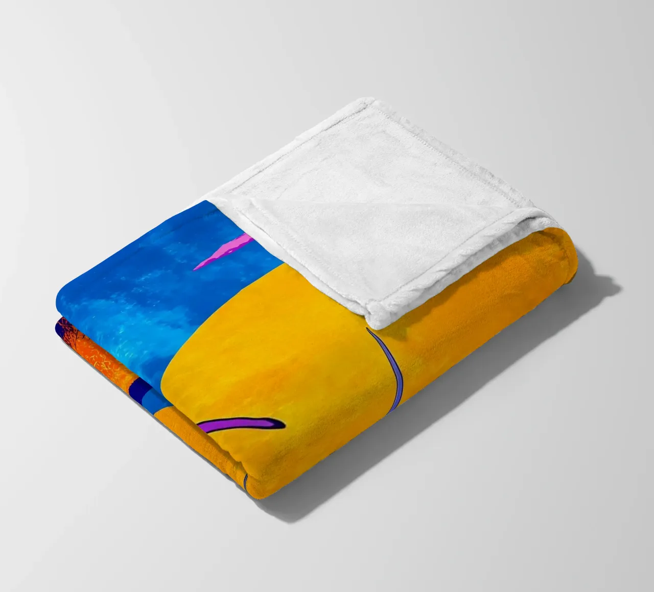 Turbine eoliche - Pop Art coperta in pile da ColorCrash Gallery