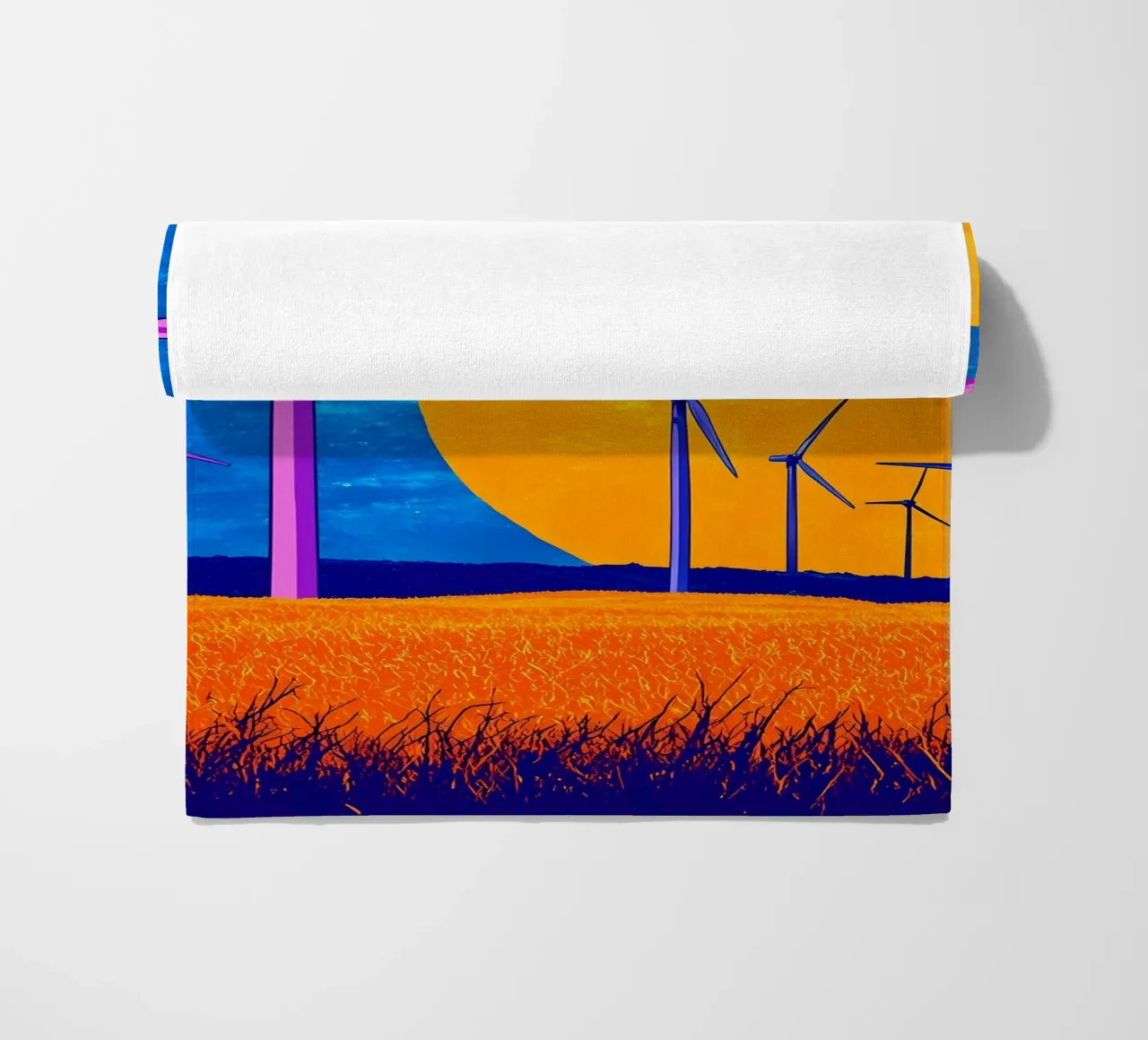 Turbine eoliche - Pop Art telo mare da ColorCrash Gallery