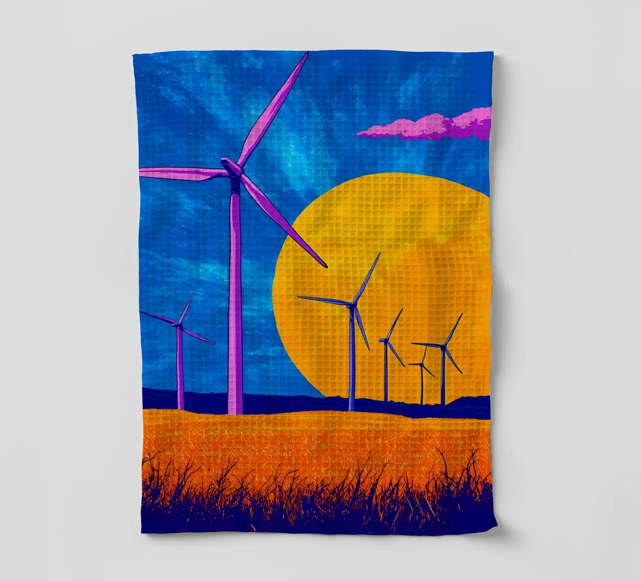 Turbine eoliche - Pop Art canovaccio da cucina da ColorCrash Gallery