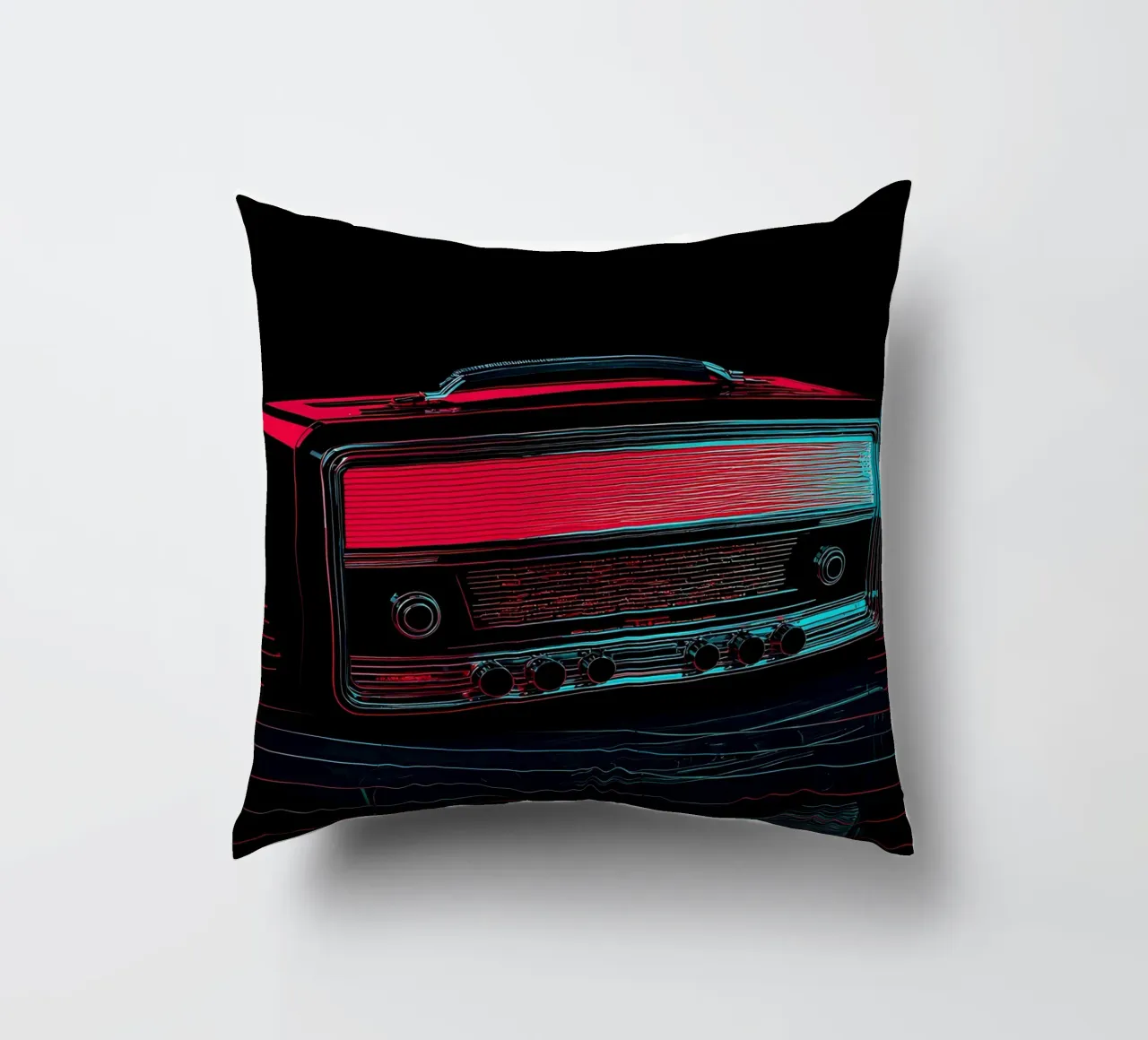 Radio d'epoca - Pop Art cuscino da ColorCrash Gallery