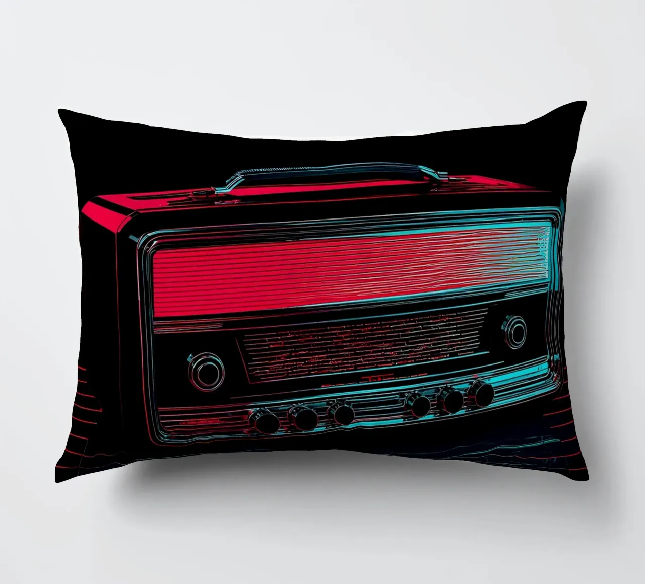 Radio d'epoca - Pop Art cuscino da ColorCrash Gallery