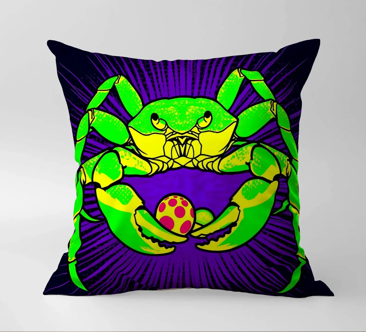 Granchio - Pop Art cuscino da ColorCrash Gallery