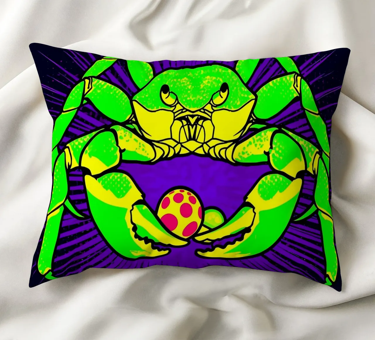 Granchio - Pop Art cuscino da ColorCrash Gallery