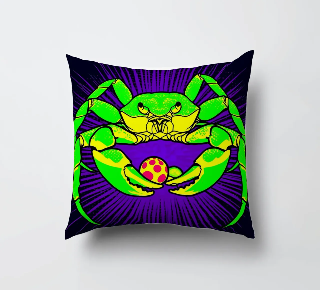 Granchio - Pop Art cuscino da ColorCrash Gallery