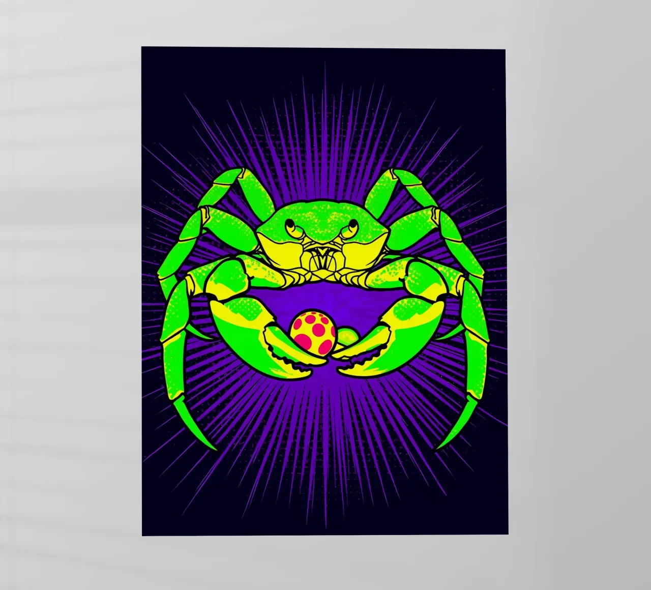 Granchio - Pop Art pellicola backlit da ColorCrash Gallery