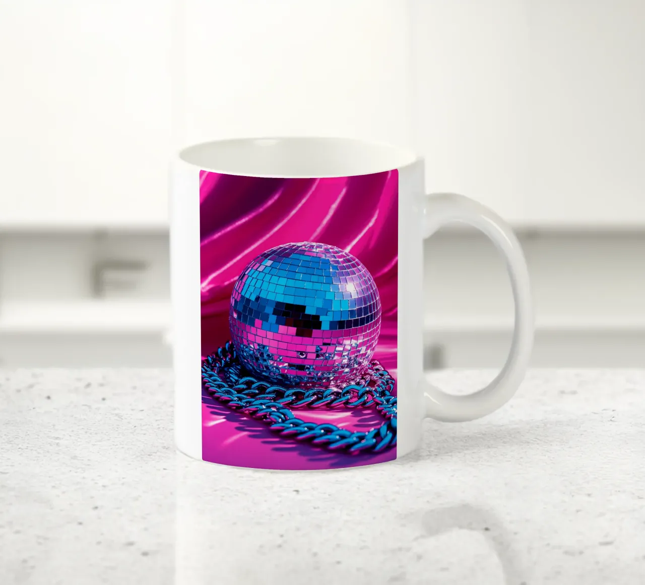 Geketende discobal - Pop Art keramische mok van ColorCrash Gallery