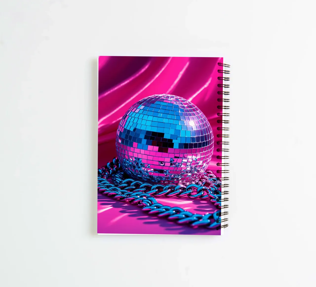 Geketende discobal - Pop Art notitieboek met spiraal van ColorCrash Gallery