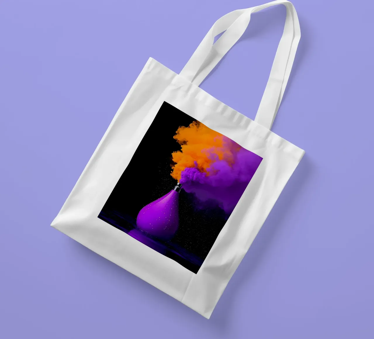 Bottiglia di profumo fumé - Pop Art borsa in juta da ColorCrash Gallery