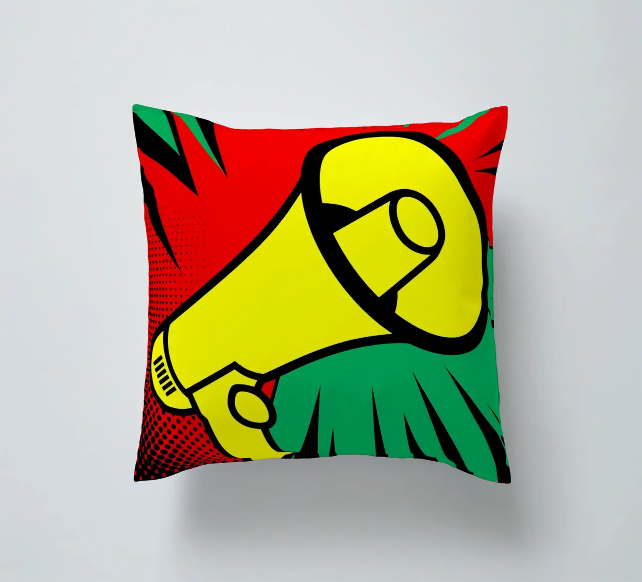 Mega Phone - Pop Art cuscino da ColorCrash Gallery