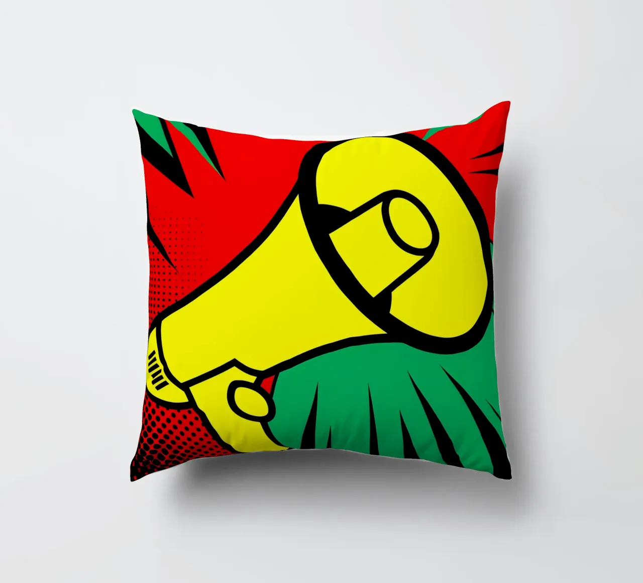 Mega Phone - Pop Art cuscino da ColorCrash Gallery