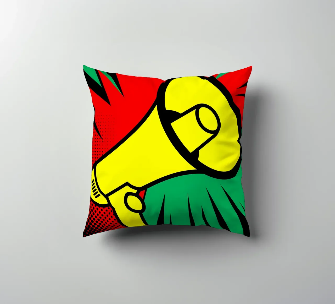 Mega Phone - Pop Art cuscino da ColorCrash Gallery