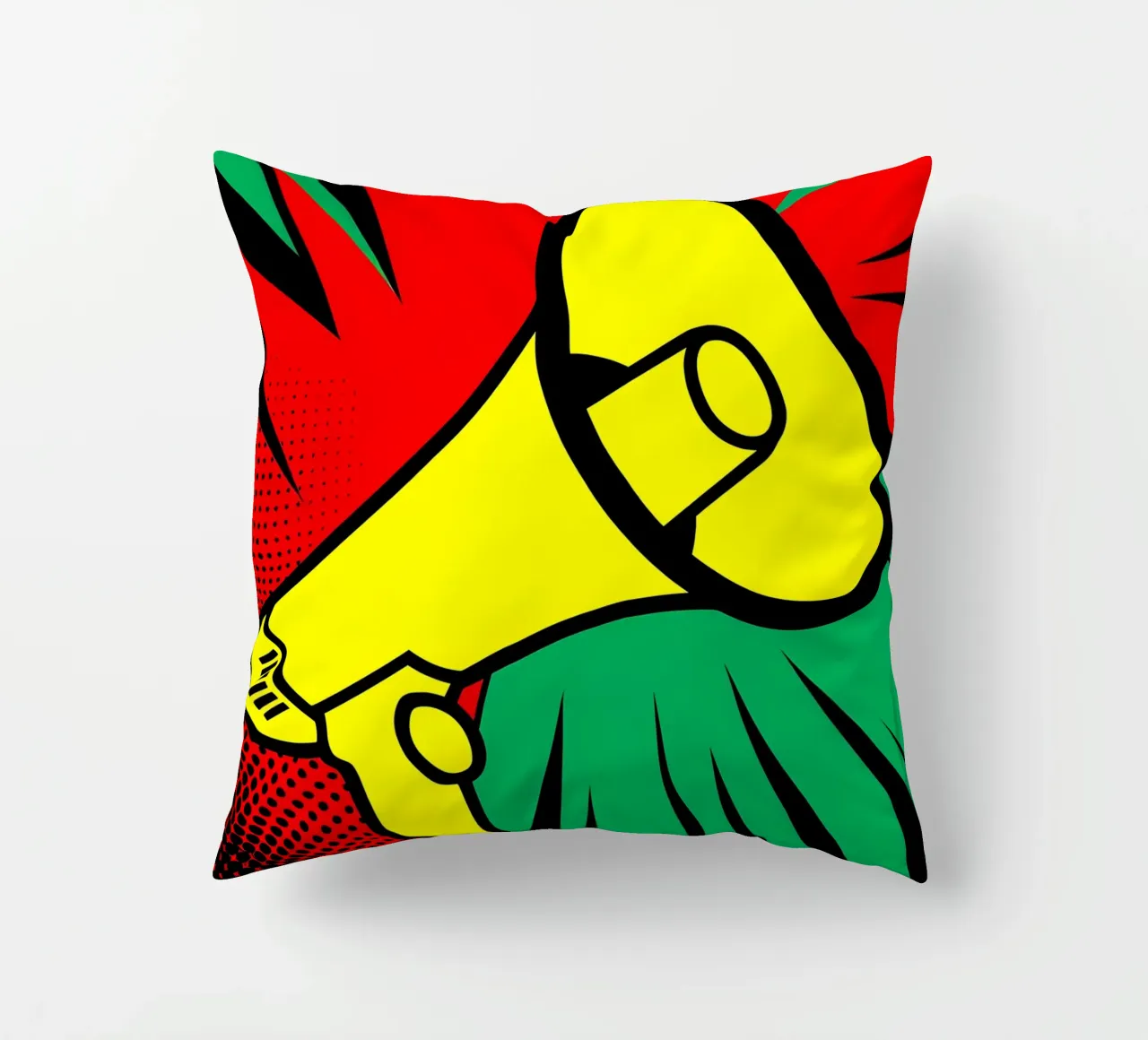 Mega Phone - Pop Art cuscino da ColorCrash Gallery