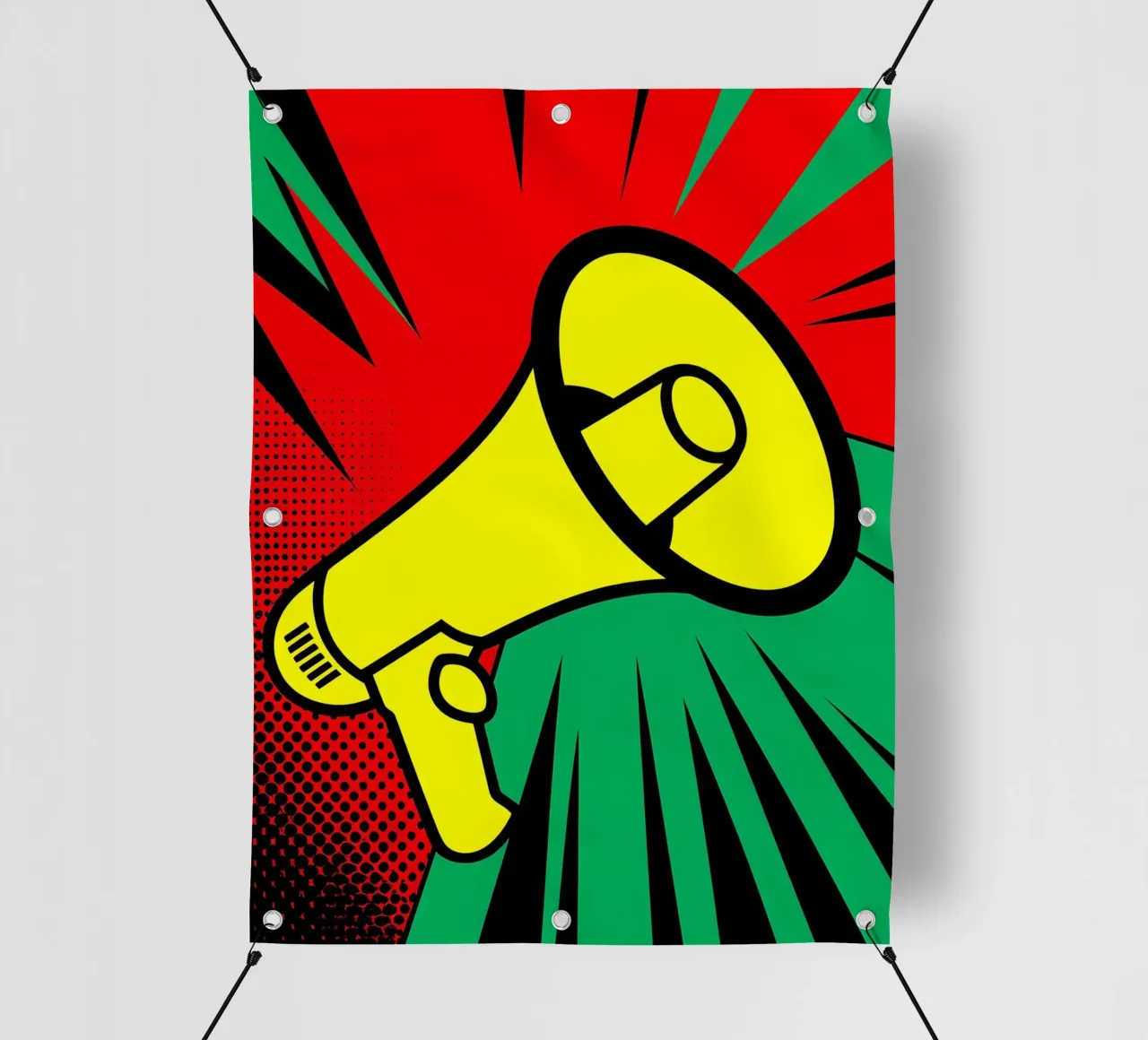 Mega Phone - Pop Art telo in pvc da ColorCrash Gallery