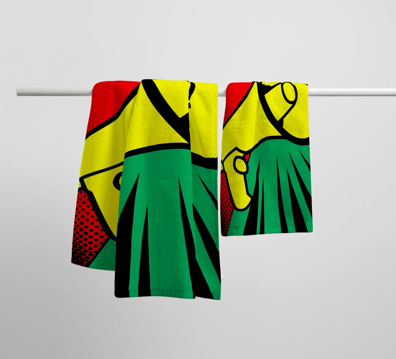 Mega Phone - Pop Art asciugamano da bagno da ColorCrash Gallery