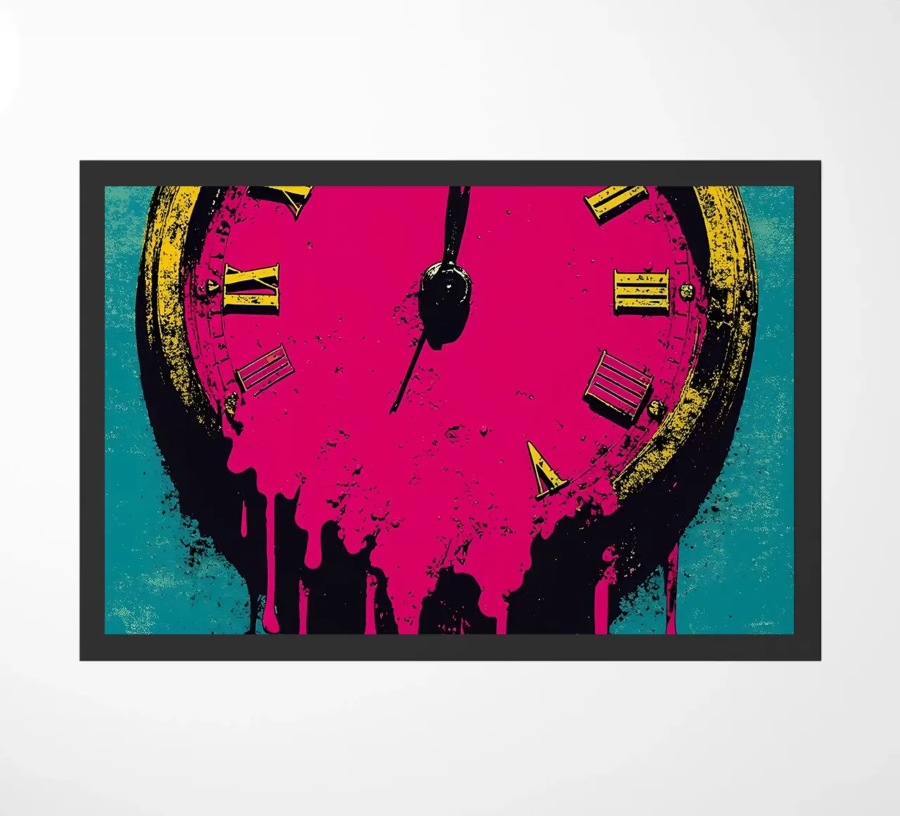 Orologio che si scioglie - Pop Art zerbino da ColorCrash Gallery