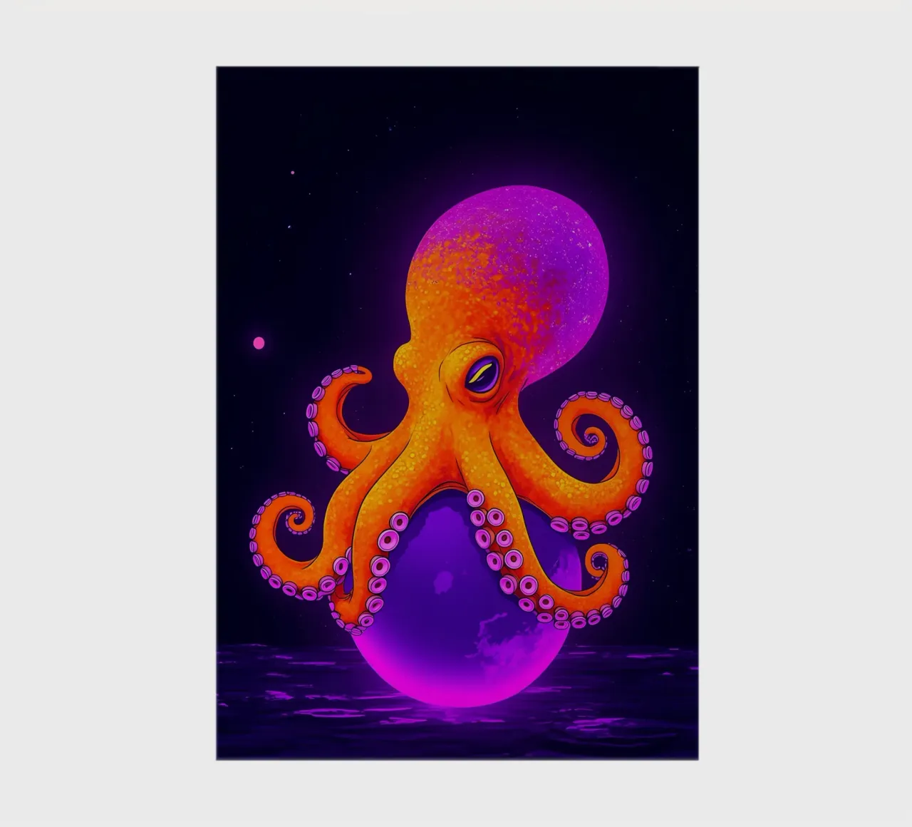 Oktopus - Pop-Art Notizbuch von ColorCrash Gallery