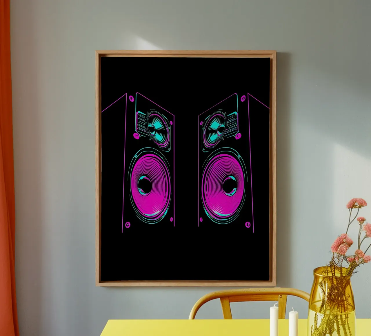 Speakers - Pop Art canvas by ColorCrash Gallery