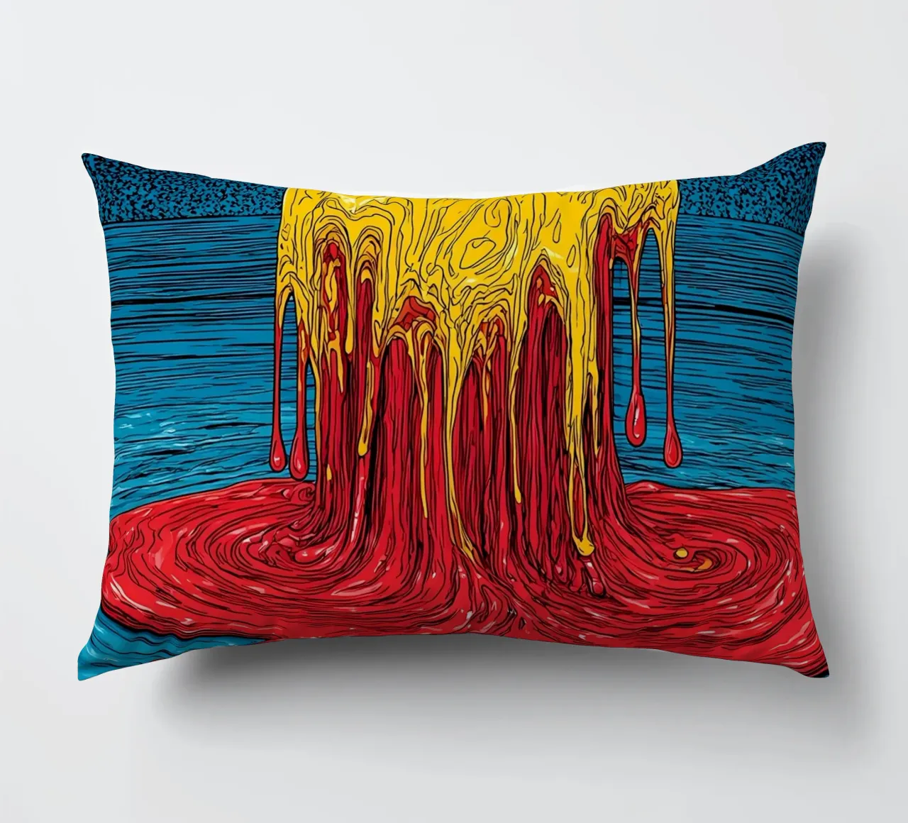 Ghiaccio colorato che si scioglie - Pop Art cuscino da ColorCrash Gallery