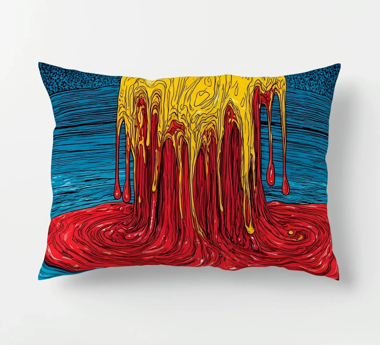 Ghiaccio colorato che si scioglie - Pop Art cuscino da ColorCrash Gallery