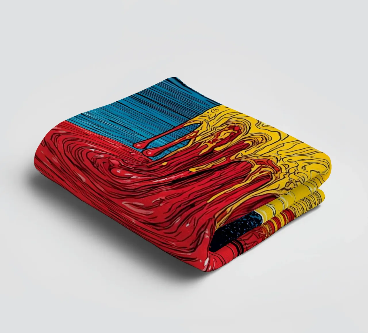 Colorful Melting Ice - Pop Art towel by ColorCrash Gallery
