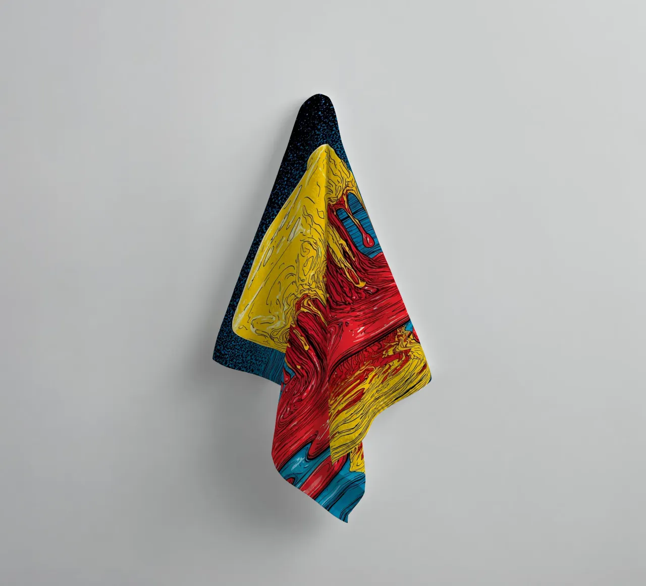 Colorful Melting Ice - Pop Art towel by ColorCrash Gallery