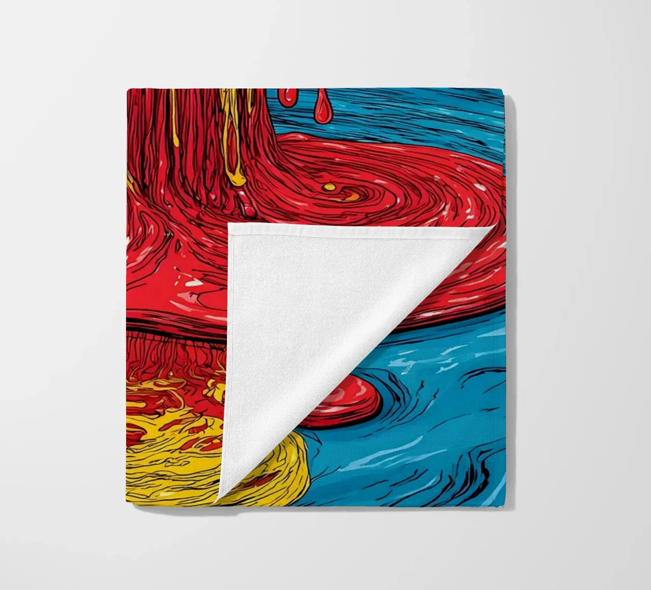 Ghiaccio colorato che si scioglie - Pop Art telo mare da ColorCrash Gallery