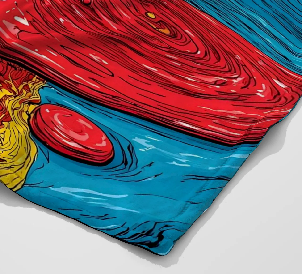 Ghiaccio colorato che si scioglie - Pop Art coperta in pile da ColorCrash Gallery