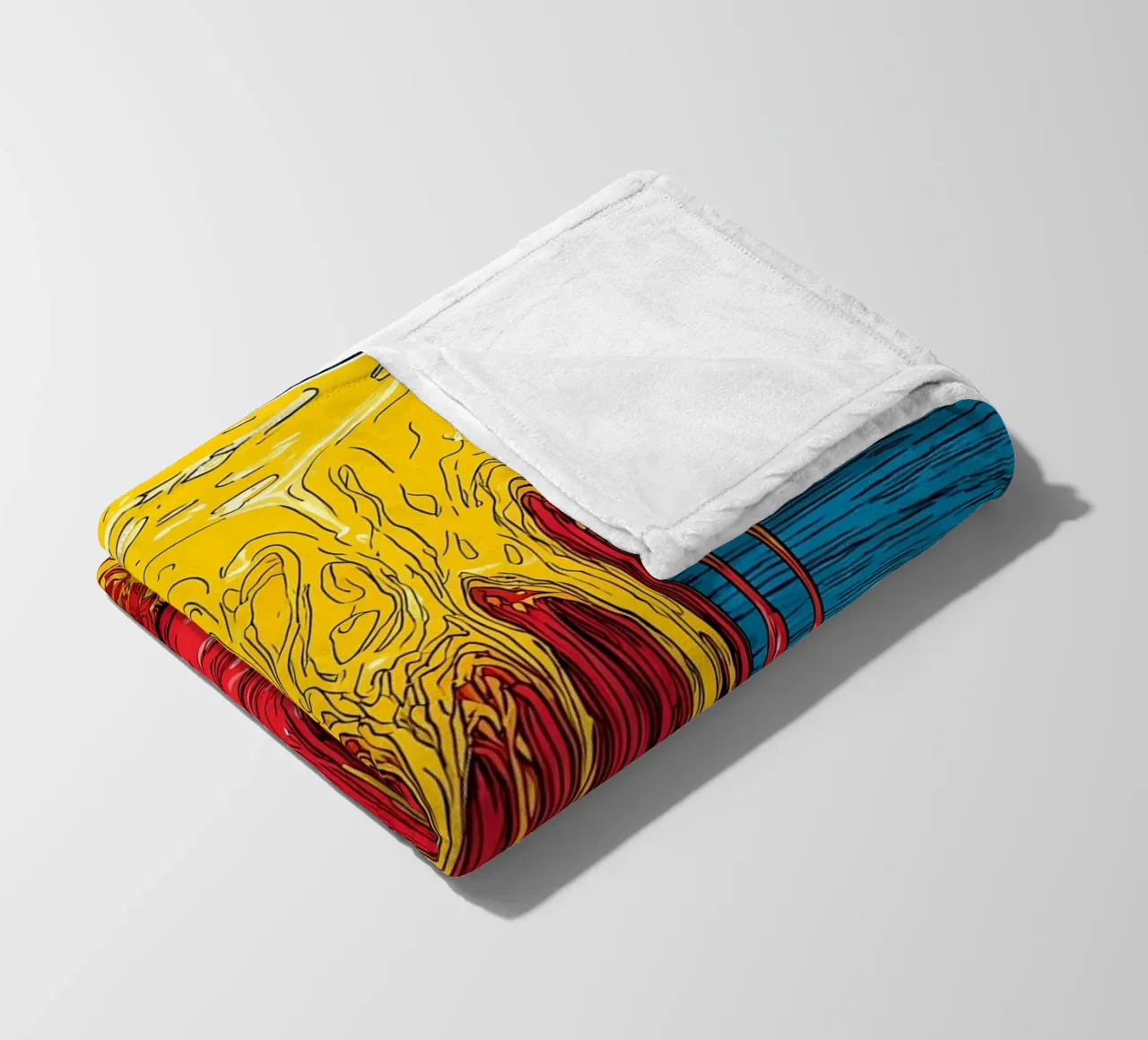 Ghiaccio colorato che si scioglie - Pop Art coperta in pile da ColorCrash Gallery