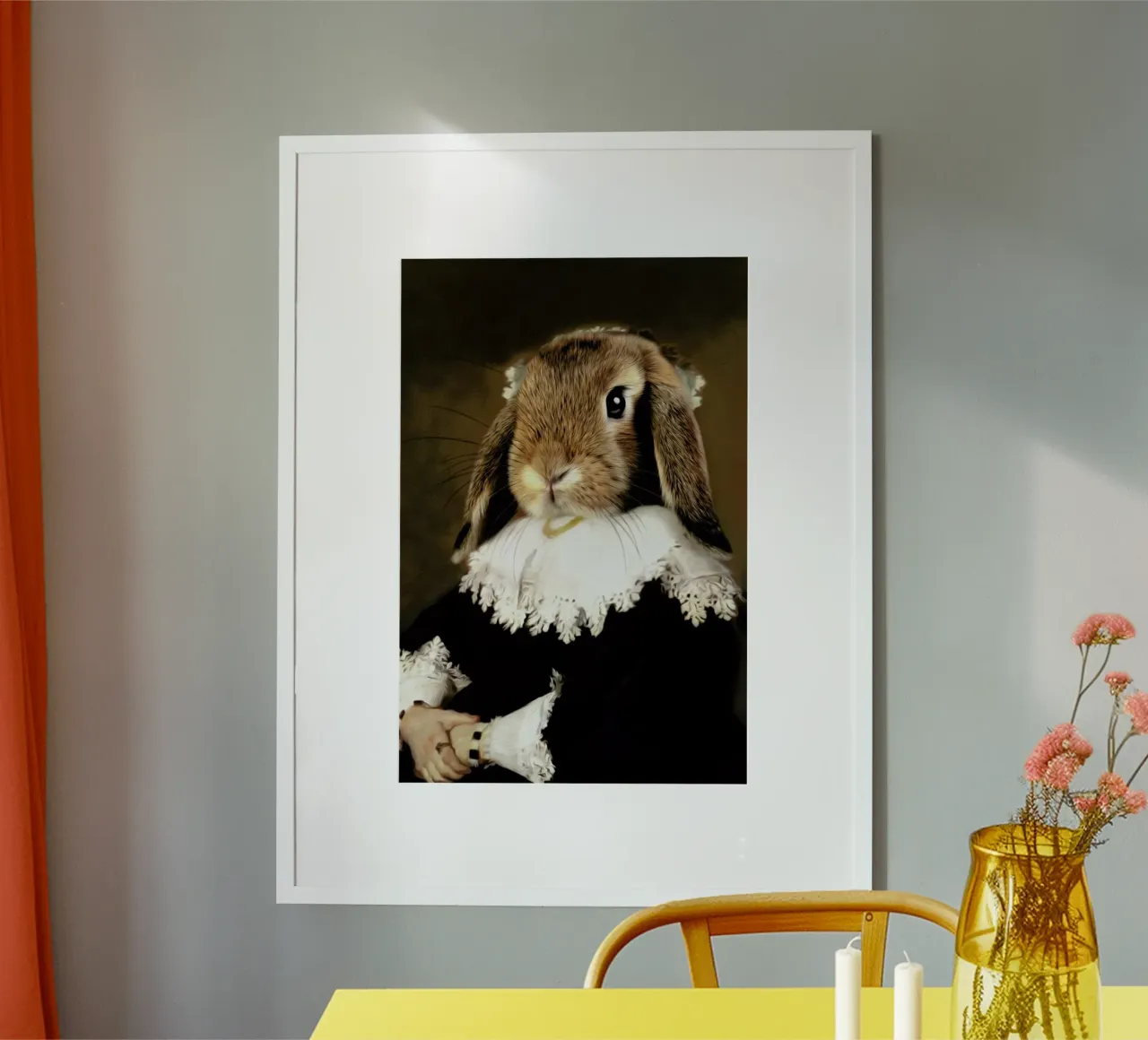 Miss Bunny Rabbit poster con telaio in plastica da Tein Lucasson