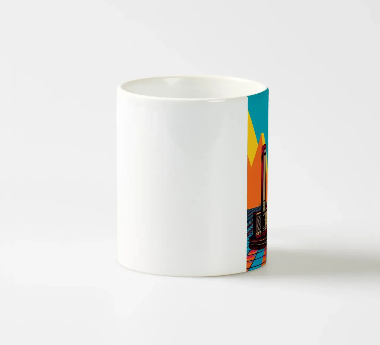 Sistema musicale retrò - Pop Art tazza in ceramica da ColorCrash Gallery
