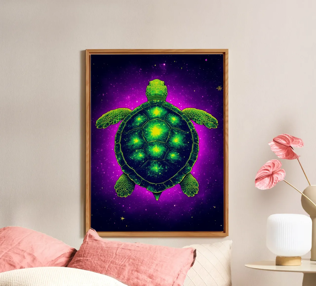Turtle - Pop Art alu-dibond by ColorCrash Gallery