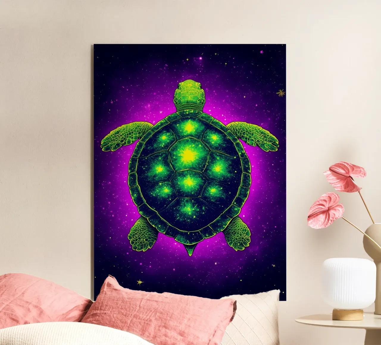 Turtle - Pop Art alu-dibond by ColorCrash Gallery