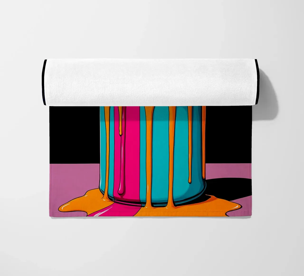 Lattina di dolore - Pop Art telo mare da ColorCrash Gallery