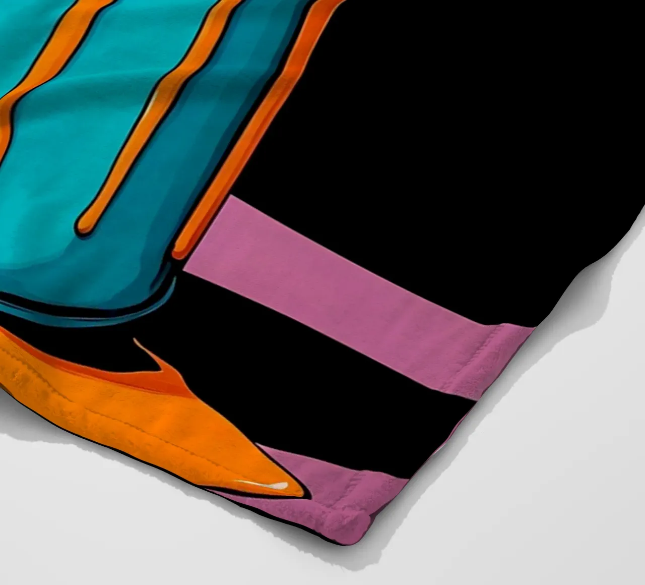 Lattina di dolore - Pop Art coperta in pile da ColorCrash Gallery