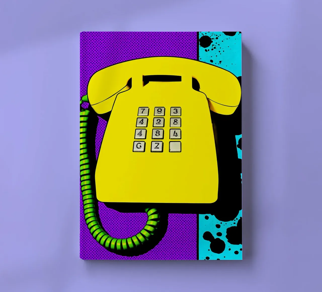 Telephone - Pop Art notebook by ColorCrash Gallery