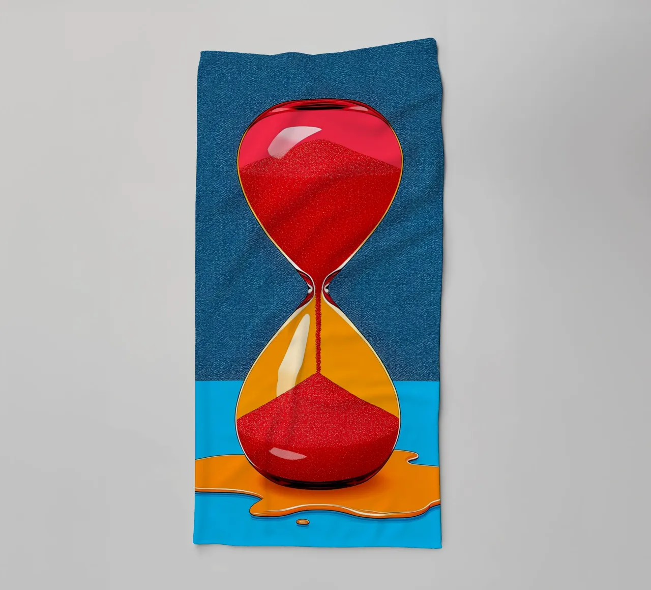 Clessidra - Pop Art asciugamano da bagno da ColorCrash Gallery
