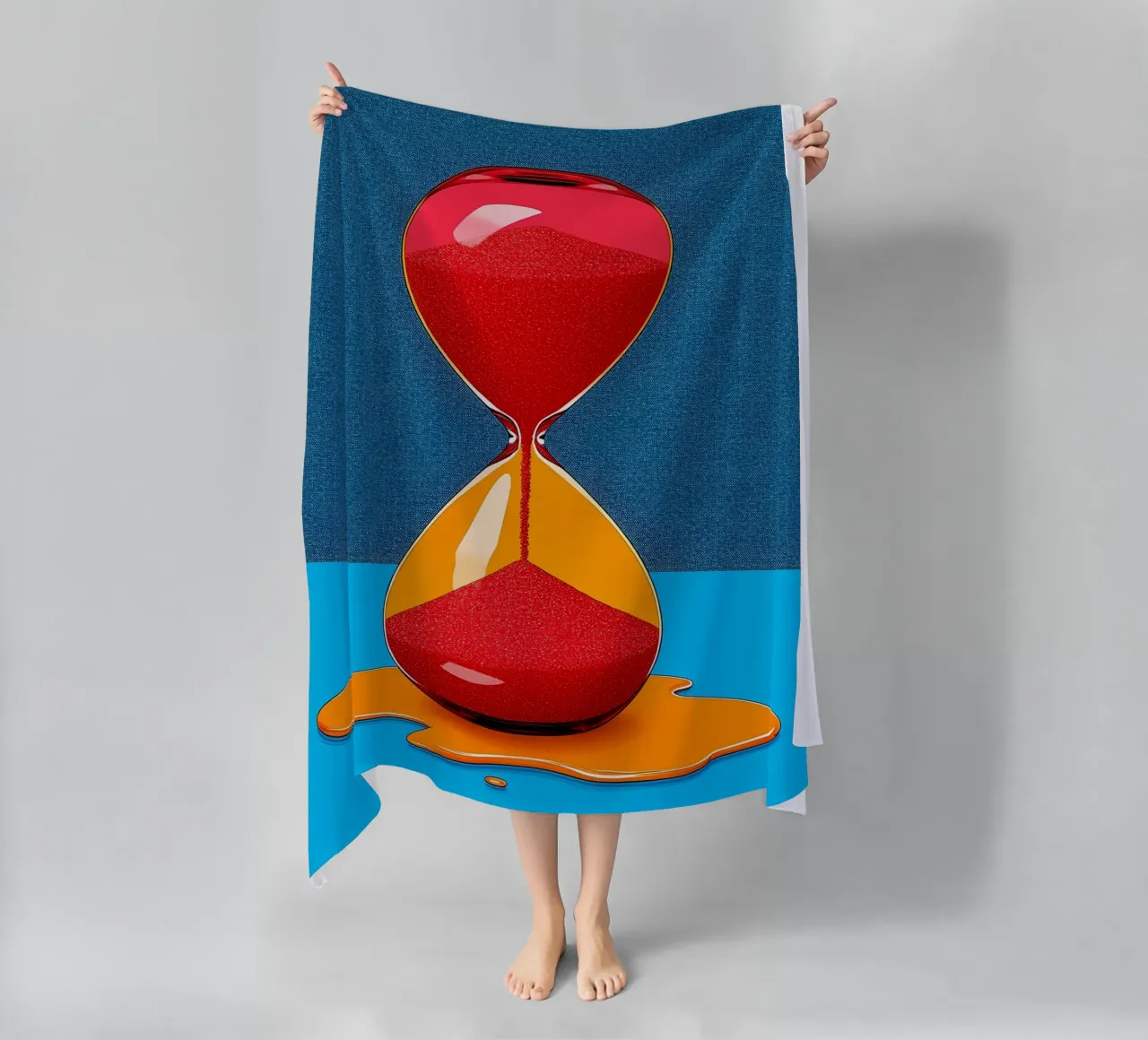Clessidra - Pop Art telo mare da ColorCrash Gallery