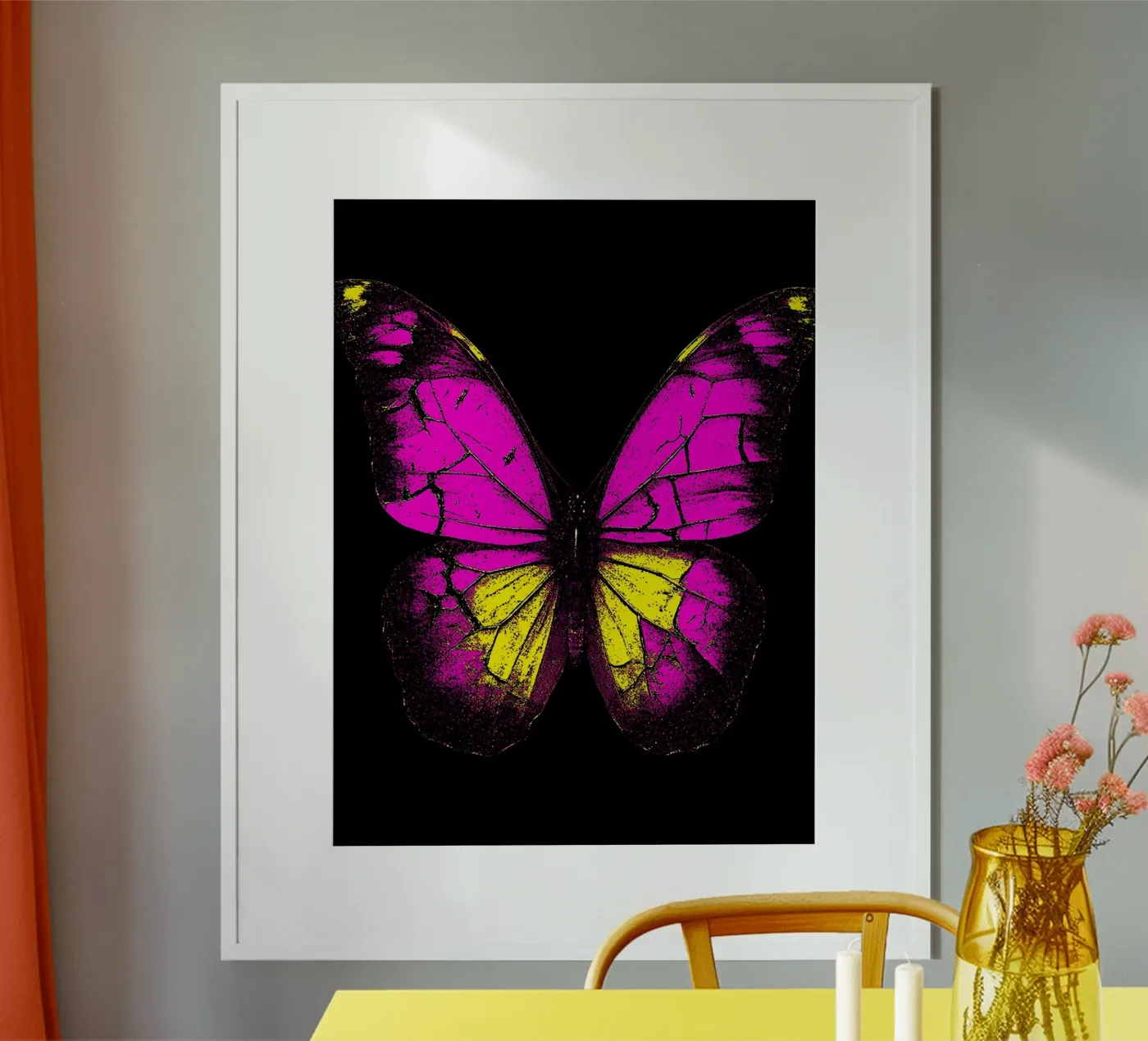 Farfalla - Pop Art poster da ColorCrash Gallery