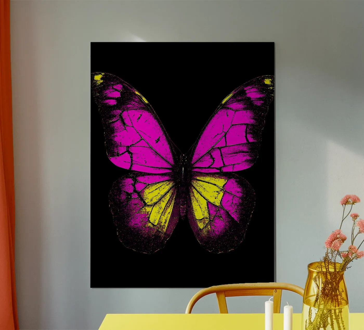 Farfalla - Pop Art poster da ColorCrash Gallery