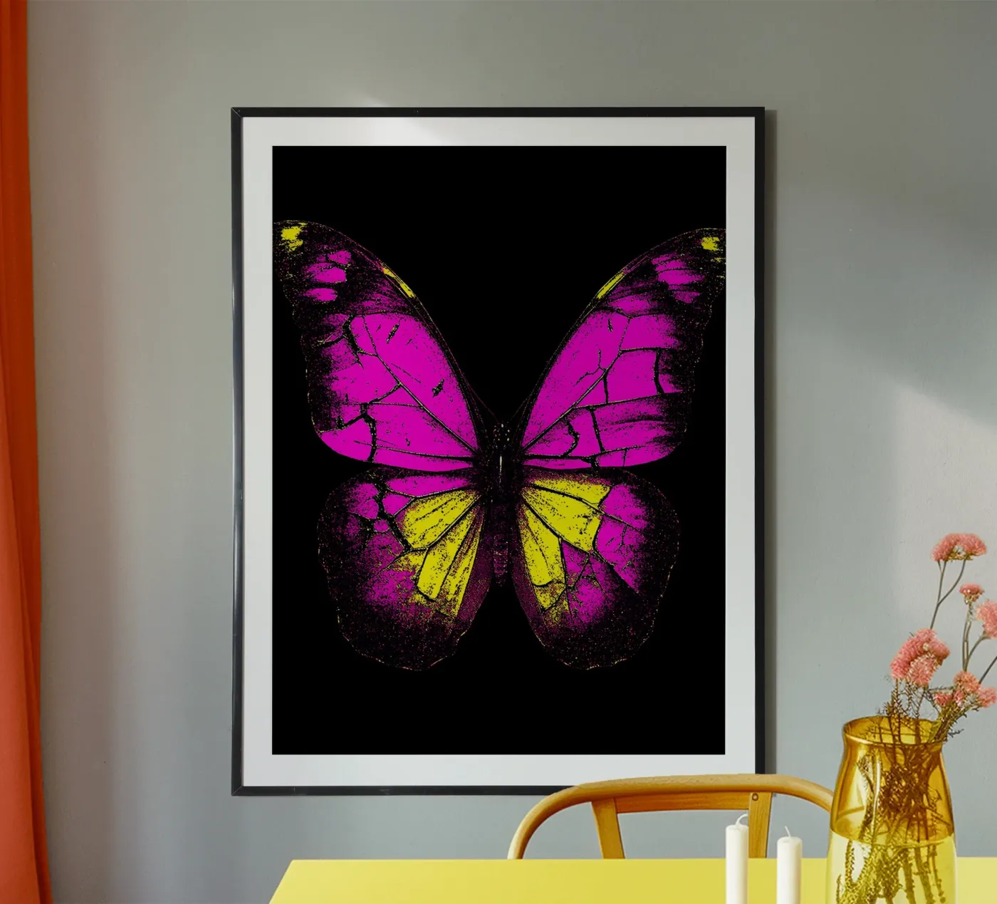 Farfalla - Pop Art poster da ColorCrash Gallery