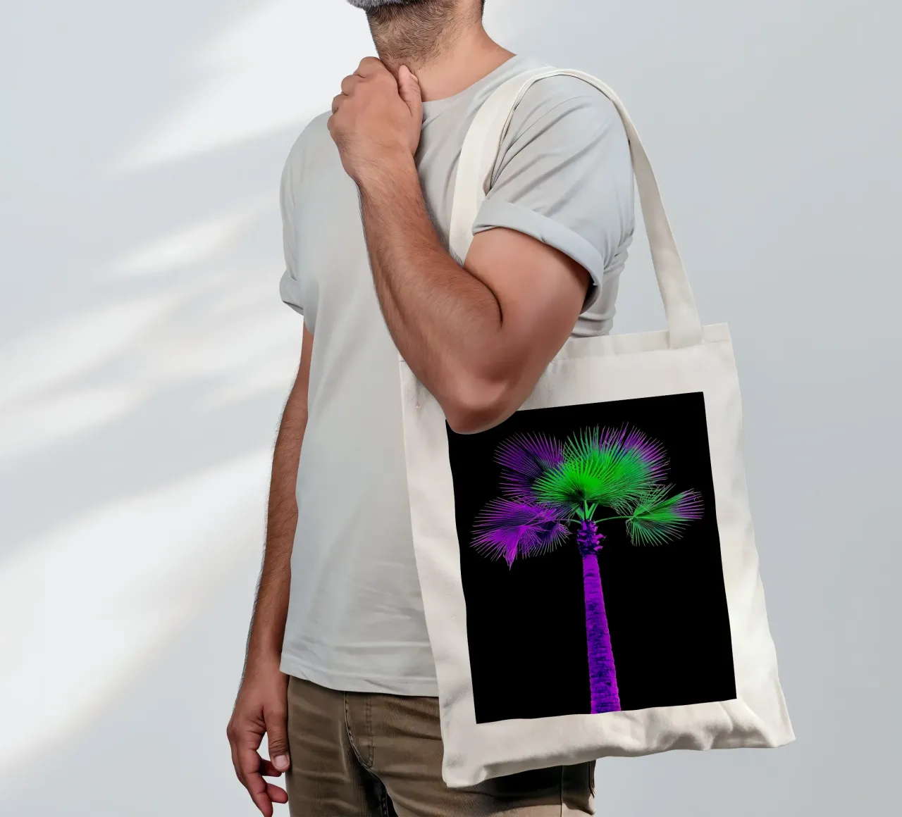 Palm Tree - Pop Art tote bag by ColorCrash Gallery