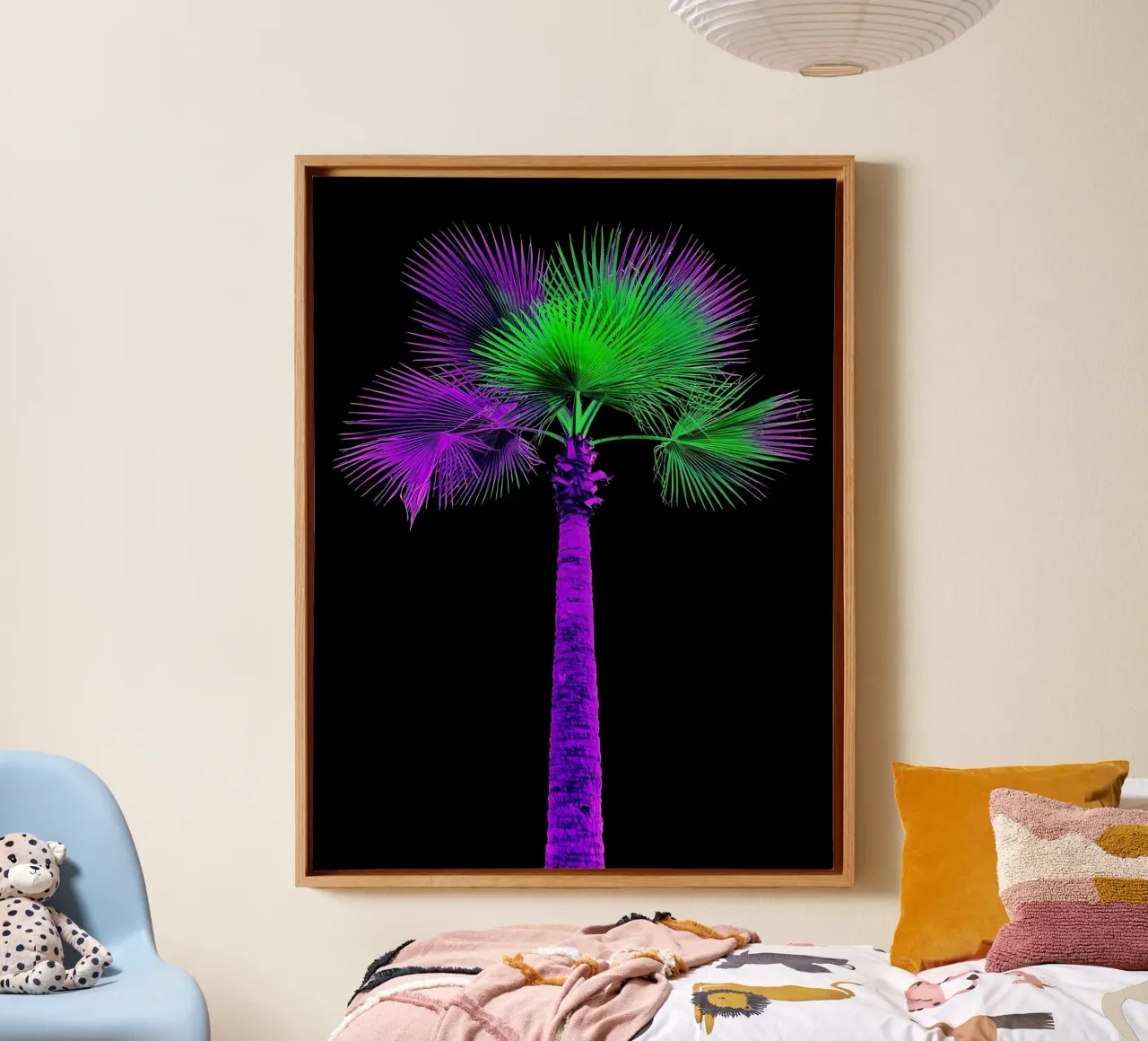 Palm Tree - Pop Art canvas by ColorCrash Gallery