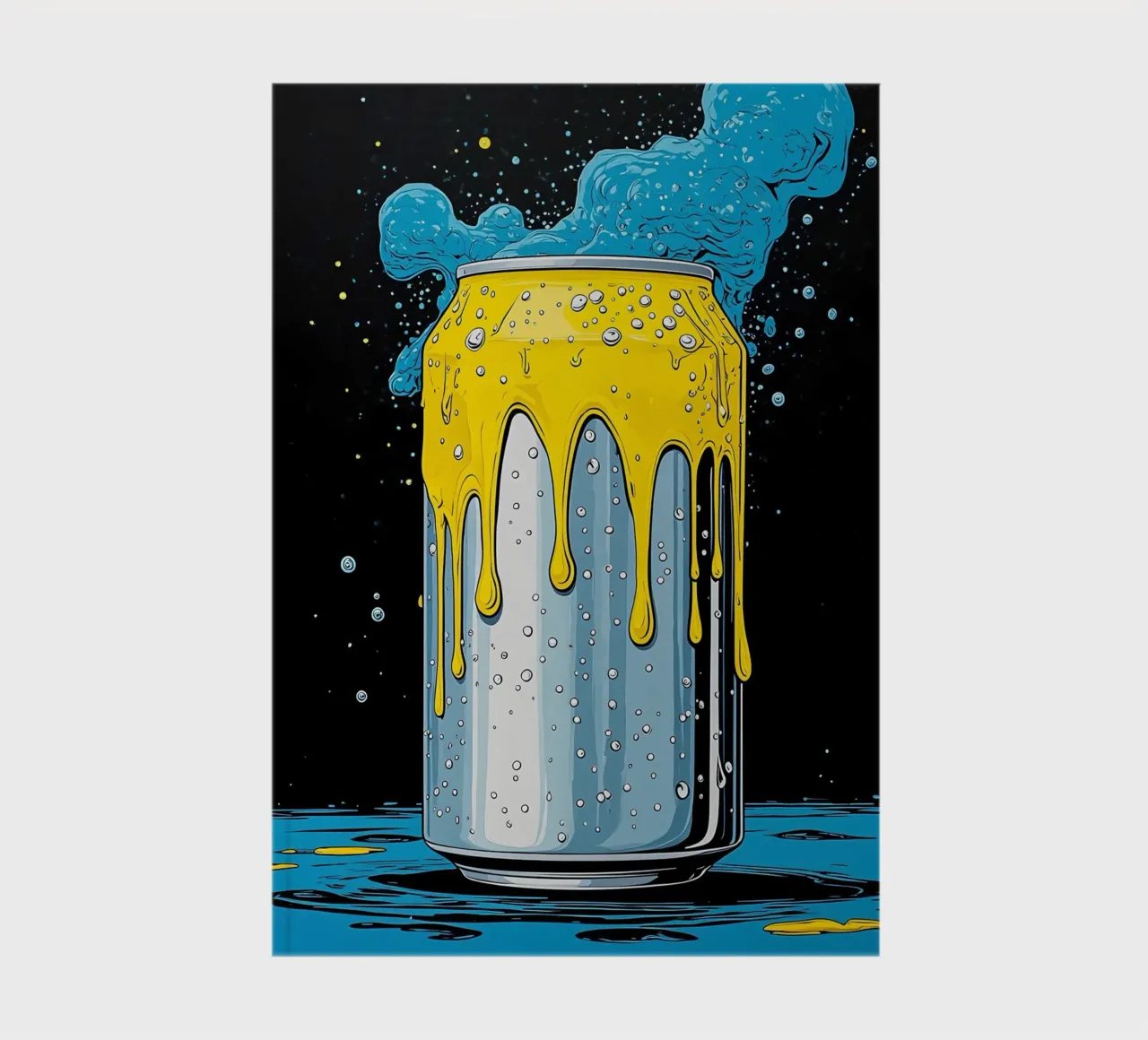 Soda Can - Pop Art notebook by ColorCrash Gallery